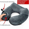Purefly Travel Pillow Luxuriously Soft Inflatable Neck Pillow